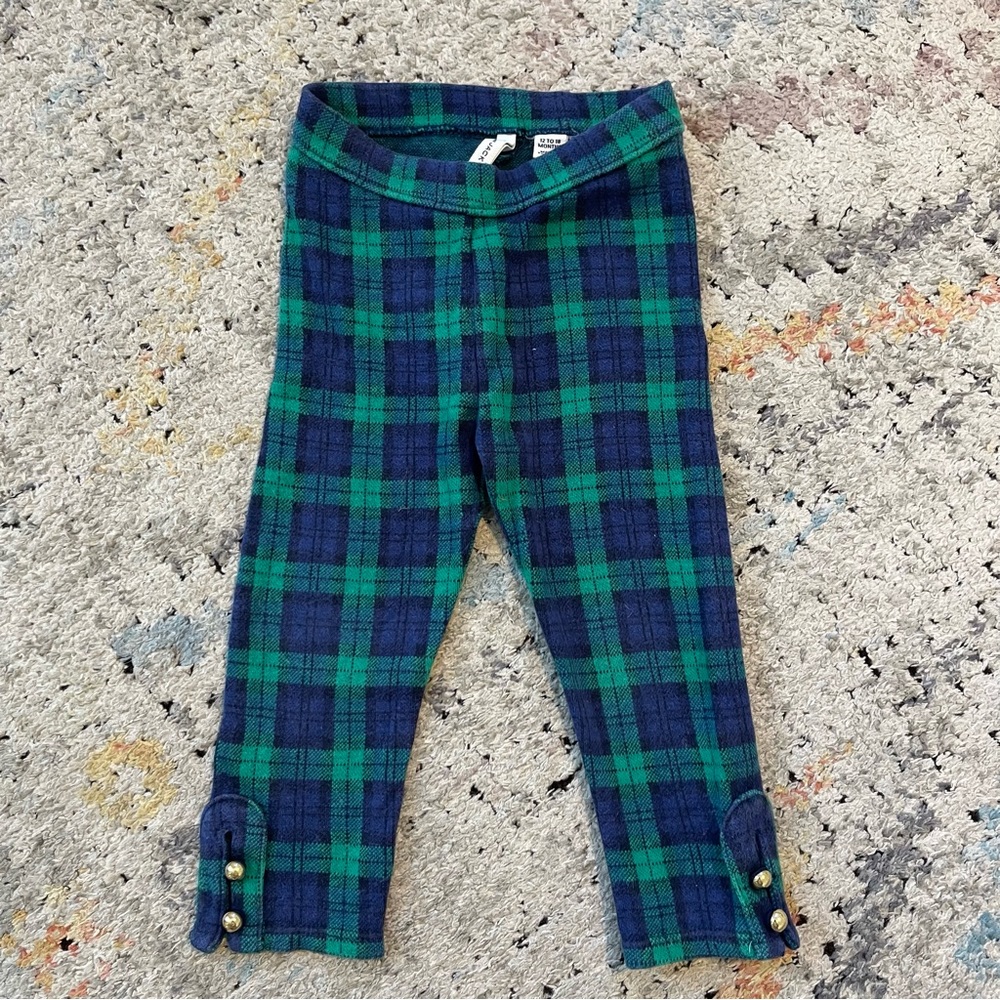 Janie and Jack Plaid Pants size 12-18mo